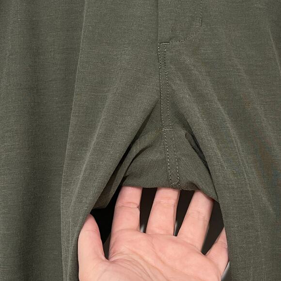 Linksoul Golf Pants Mens 35x32 Green Active Performance Flex Stretch 5-Pocket - Picture 7 of 9